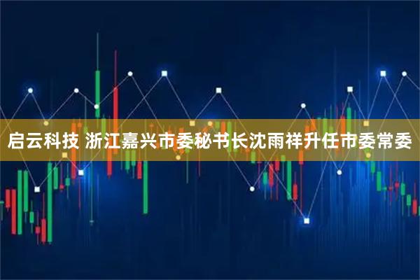 启云科技 浙江嘉兴市委秘书长沈雨祥升任市委常委